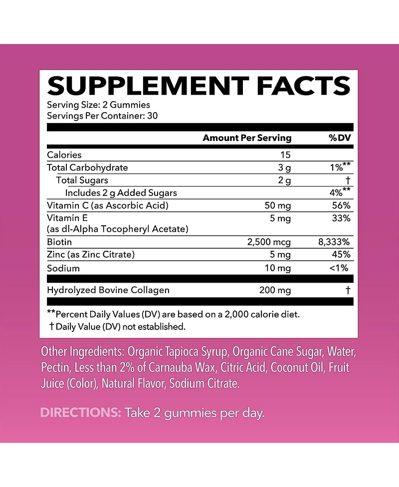 Collagen Gummies, Lemon Flavored, Havasu Nutrition, 60ct