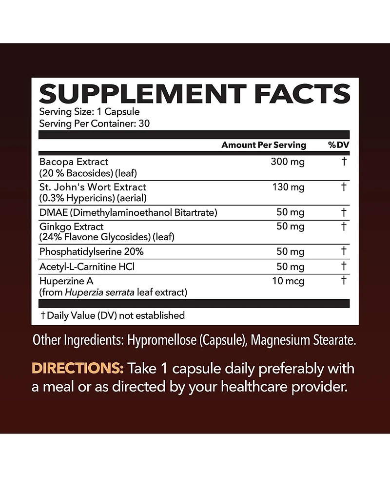 NeuroIgnite Capsules + St. John's Wort, Brain Support & Memory Supplement, Havasu Nutrition, 30ct