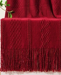 Battilo Multi Chevron Texture Lightweight Throw, 50" x 60"