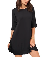 Msk Petite Pleated-Trim Shift Dress