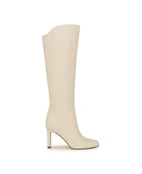 Nine West Women's Sancha Almond Toe Stiletto Heel Dress Wide Calf Boots