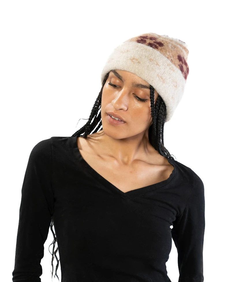 Marcus Adler Flower Cuff Beanie