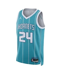 Men's and Women's Nike Brandon Miller Teal Charlotte Hornets 2023 Nba Draft Swingman Jersey - Icon Edition