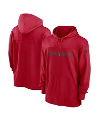 Men's Nike Red Tampa Bay Buccaneers 2023 Sideline Performance Hooded Top