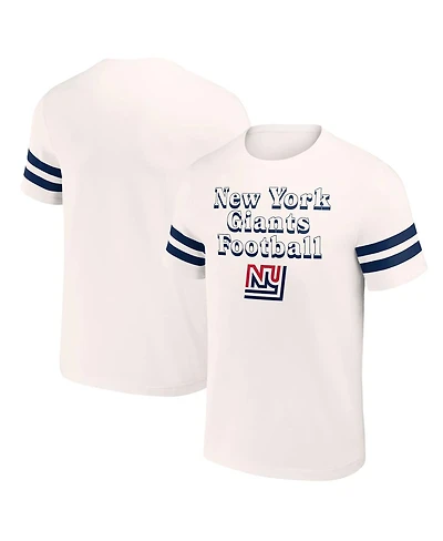 Men's Nfl x Darius Rucker Collection by Fanatics Cream New York Giants Vintage-Like T-shirt