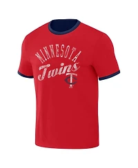 Men's Darius Rucker Collection by Fanatics Navy, Red Minnesota Twins Two-Way Ringer Reversible T-shirt