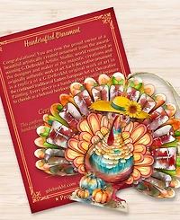 Designocracy Holiday Wooden Ornaments Thanksgiving Turkey Home Decor G. DeBrekht