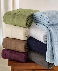 Superior Basket Weave All Season Cotton Blanket