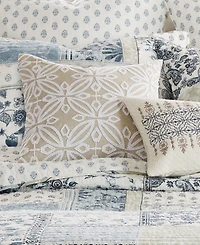 Levtex Aliza Folk Art Embroidered Decorative Pillow, 18" x 18"