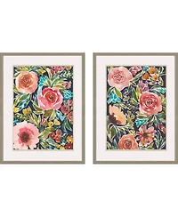 Flower Patch Framed Art, Set of 2