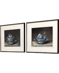 Traditional Bowl Framed Art, Set of 2
