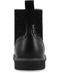 Vance Co. Men's Virgil Tru Comfort Foam Wingtip Lace-Up Ankle Boots
