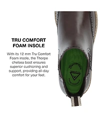 Vance Co. Men's Thorpe Tru Comfort Foam Wingtip Slip-On Chelsea Boots