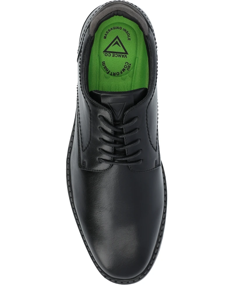 Vance Co. Men's Rutger Tru Comfort Foam Plain Toe Hybrid Dress Shoes