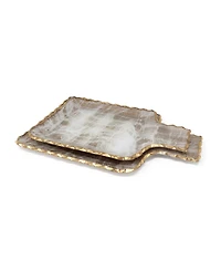 Gold-Tone Brushed Tray