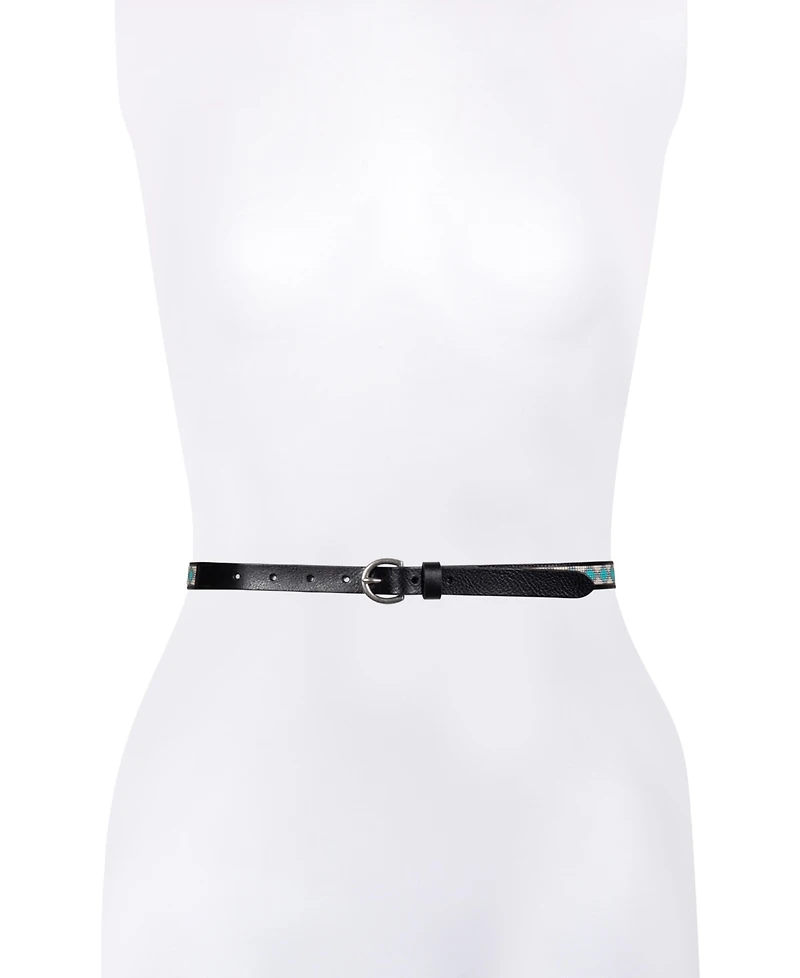 Frye Women's 20mm Beaded Leather Belt