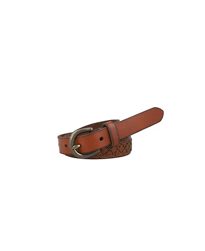 Frye Women's 18mm Micro Stud Leather Belt