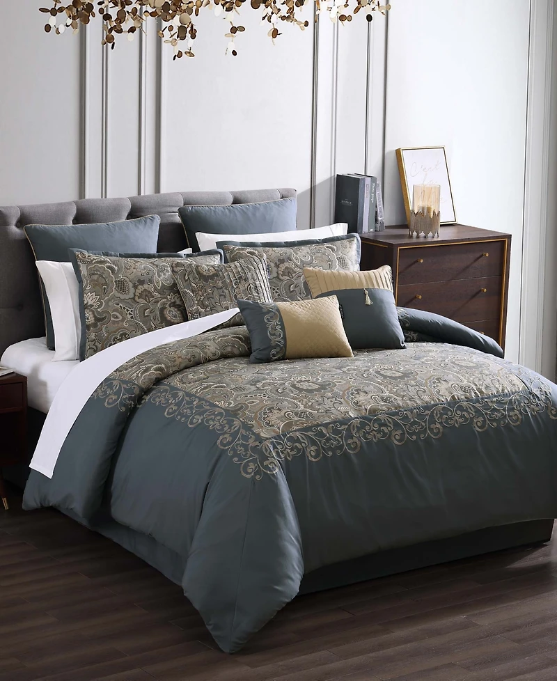 Riverbrook Home Coley 9 Piece Comforter Set, Queen