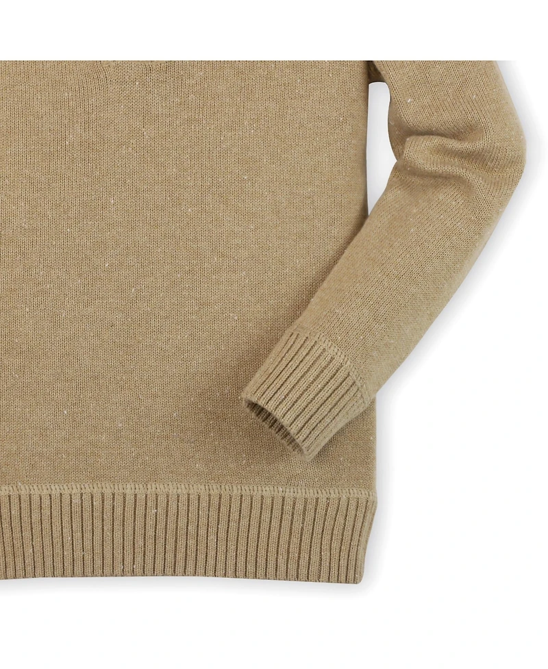 Hope & Henry Boys' Organic Cotton Long Sleeve Henley Pullover Sweater, Kids