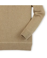 Hope & Henry Boys' Organic Cotton Long Sleeve Henley Pullover Sweater, Kids