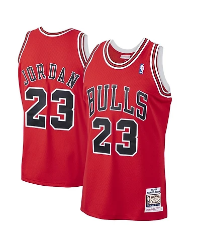 Men's Mitchell & Ness Michael Jordan Chicago Bulls 1997-98 Hardwood Classics Authentic Player Jersey