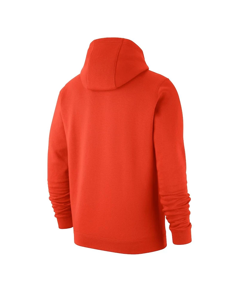 Men's Nike Orange Virginia Cavaliers Football Fan Pullover Hoodie