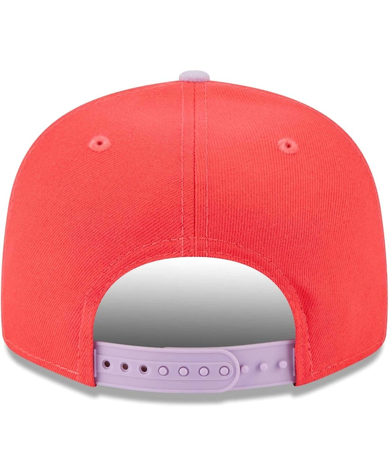 Men's New Era Red, Purple Detroit Tigers Spring Basic Two-Tone 9FIFTY Snapback Hat