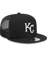 Men's New Era Black Kansas City Royals Trucker 9FIFTY Snapback Hat