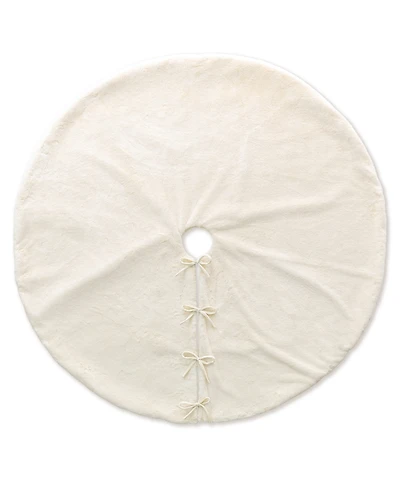 Glitzhome 60"D Oversized Faux Fur Christmas Tree Skirt