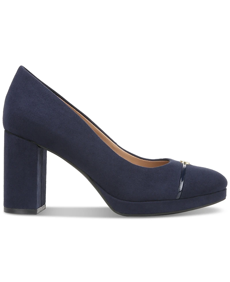 Giani Bernini Women's Alexiaa Memory Foam Round Toe Block Heel Pumps, Created for Macy's