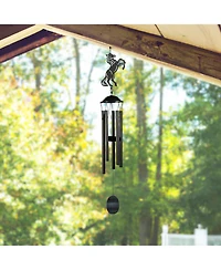 38" Long Metal Brown Horse Silhouette Wind Chime