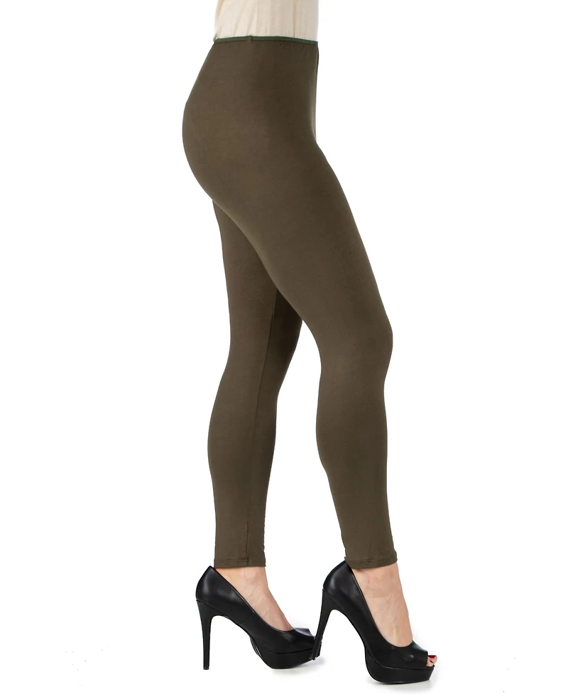 24seven Comfort Apparel Women's Stretch Ankle Length Leggings