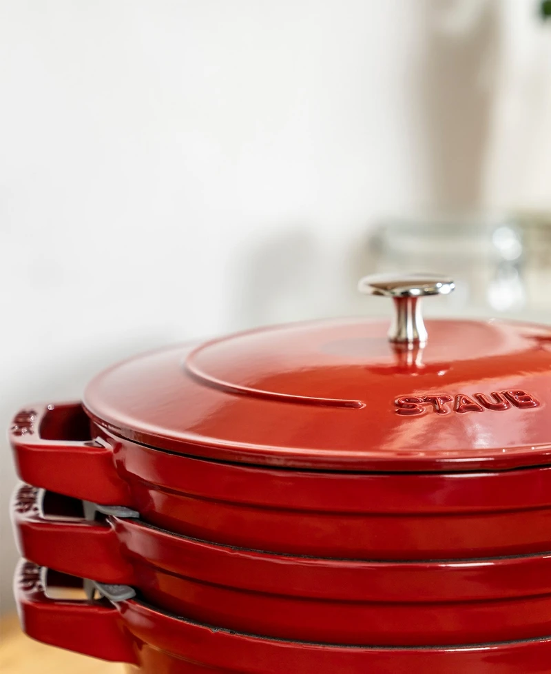 Staub Cast Iron 4-Piece Stackable Set