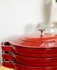 Staub Cast Iron 4-Piece Stackable Set