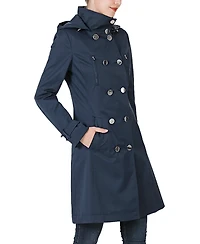 Kimi + Kai Women's Eeva Water-Resistant Hooded Trench Coat