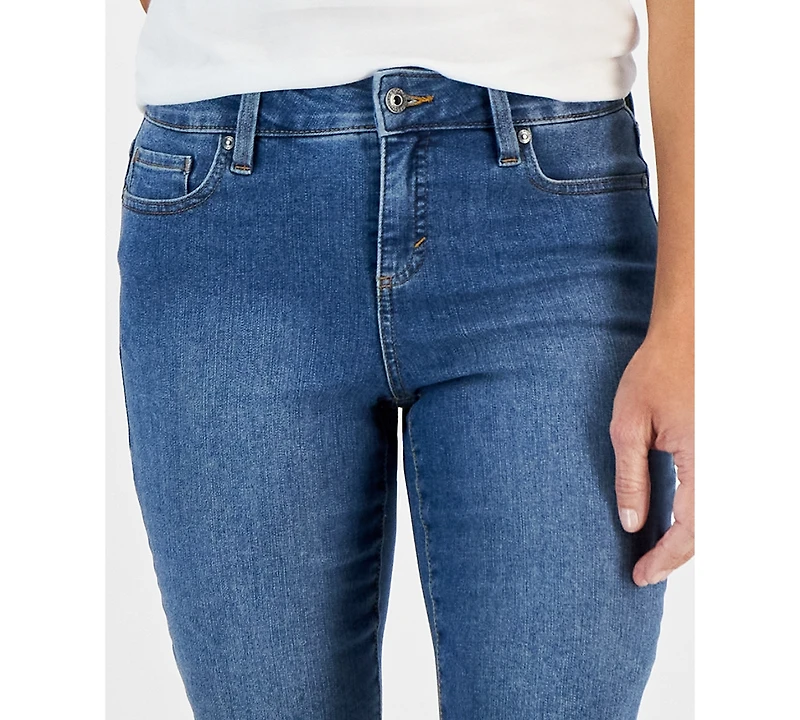 Style & Co Petite Raw-Edge Denim Bermuda Shorts, Created for Macy's