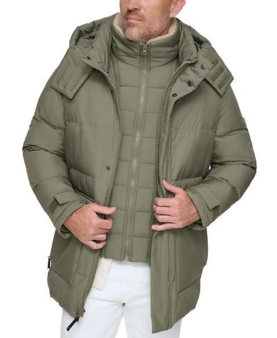 Marc New York Men's Oswego Duvet Quilted Parka Coat