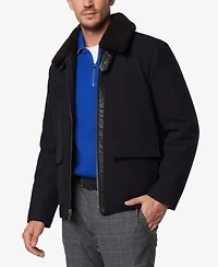 Marc New York Men's Hudson Melton Wool Aviator Jacket