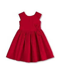 Hope & Henry Big Girls Cap Sleeve Party Dress with Bow Sash