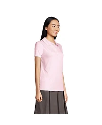 Lands' End Women's Short Sleeve Peter Pan Collar Polo Shirt