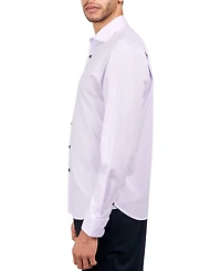 Michelsons of London Men's Regular-Fit Gingham Dot Dress Shirt