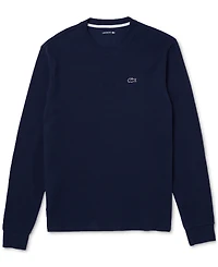 Lacoste Men's Waffle-Knit Thermal Sleep Shirt