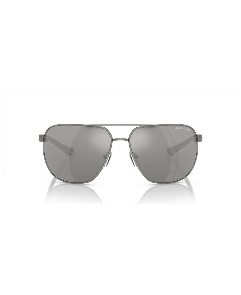 A|X Armani Exchange Men's Polarized Sunglasses, Mirror AX2047S
