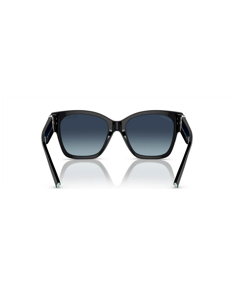 Tiffany & Co. Women's Polarized Low Bridge Fit Sunglasses, Gradient TF4216F
