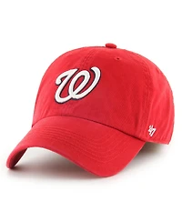 Men's '47 Brand Red Washington Nationals Franchise Logo Fitted Hat