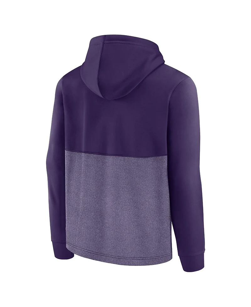Men's Fanatics Purple Phoenix Suns Successful Tri-Blend Pullover Hoodie