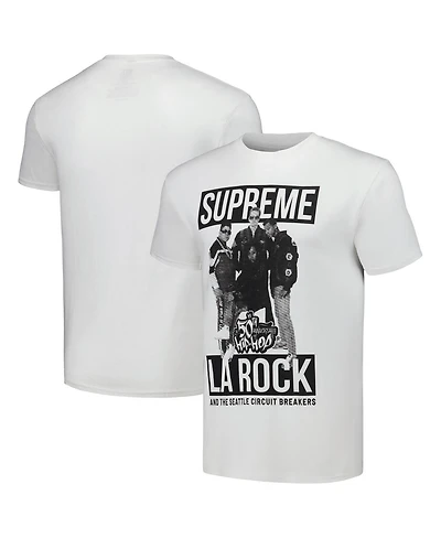 Men's White 50th Anniversary of Hip Hop Supreme La Rock Graphic T-shirt