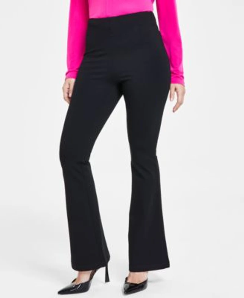 I.N.C. International Concepts Womens High Rise Ponte Flare Hem Pants P Xs Xxl Created For Macys