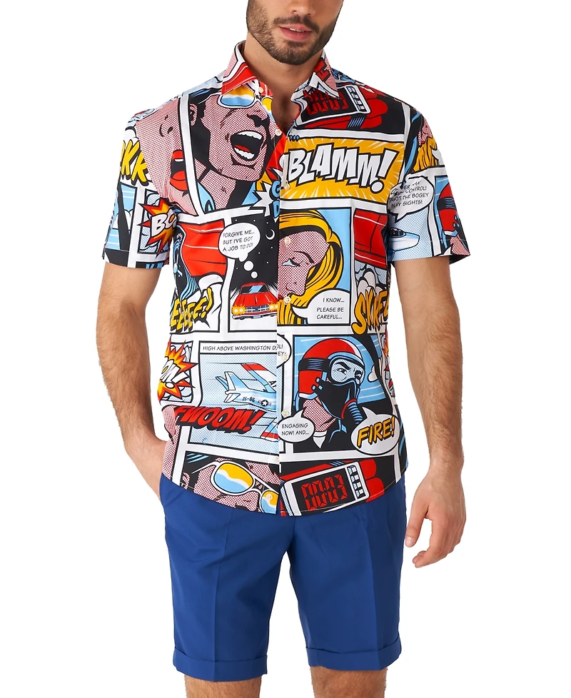 OppoSuits Men's Shirt - Short Sleeve Shirts