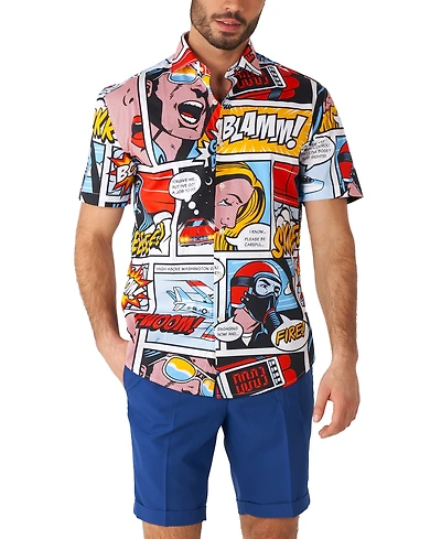 OppoSuits Men's Shirt - Short Sleeve Shirts